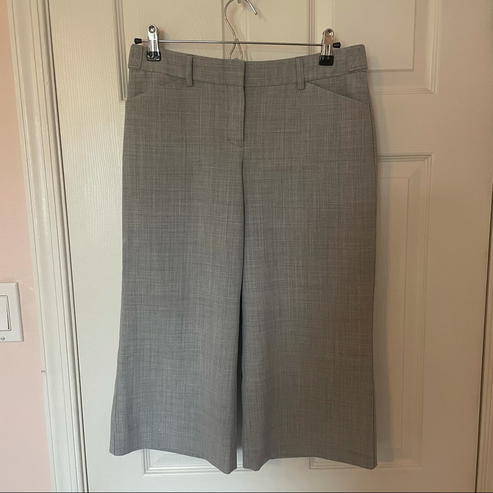 Light Gray Wide-Leg Culottes